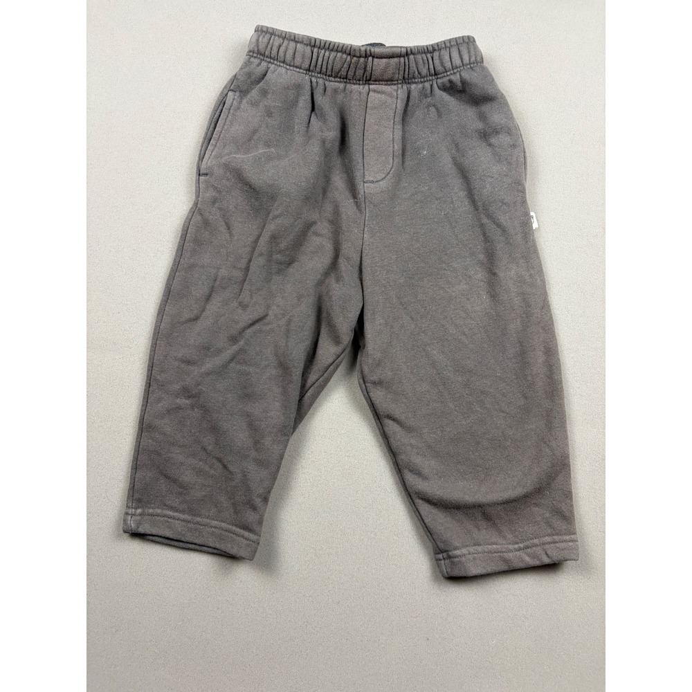 Next Kids Charcoal Gray Fleece Lined Joggers Sweatpants Size 1.5-2 Years